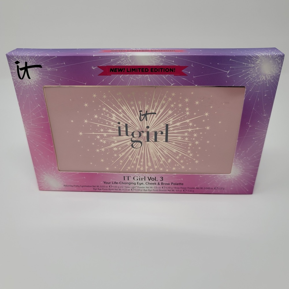IT Cosmetics IT Girl Vol 3 Eye Cheek Brow Palette Limited Edition New